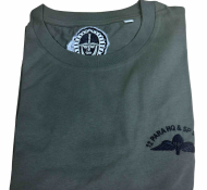 12 Parachute Sqn, T-Shirt, Green, Wings & Rear emblem.