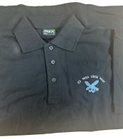 23 Engineer Regt, Polo Shirt, Black.