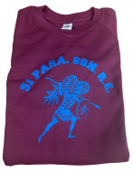 51 Para Squadron, Sweatshirt, Maroon, Large Emblem.