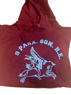 9 Para Squadron, Hoodie, Maroon, (Trained).