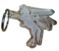 Key Ring, Pegasus, Silicone.