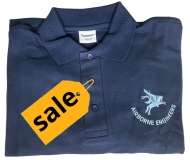 Polo Shirt, Blue,AEA Breast Pegasus Logo
