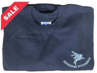Sweatshirt Blue, Crew Neck, AEA Breast Pegasus Logo
