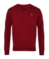 Jumper, Woollen, V Neck, Miniture Pegasus Logo